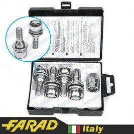FARAD STARLOCK Болти секретки М14x1.5x27 Сфера R13 Кільце, що обертається (для оригінальних дисків) + запасний ключ БоСек1414-40 фото