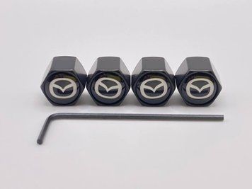Ковпачки на ніпеля Mazda BC 4 шт + ключ для секреток NIPEL_caps MAZDA BC фото