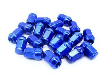 Колесная гайка 12х1.5 конус ключ 19 высота 35мм синяя 801445 BLUE фото
